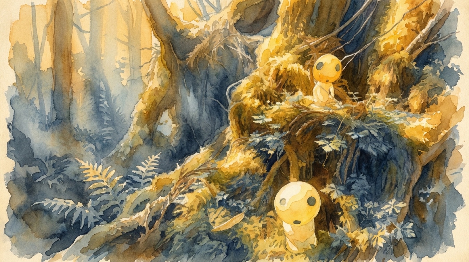 Kodama tree spirits in the Yakushima forest